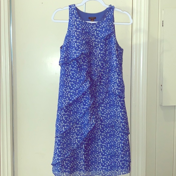 Ann Taylor Dresses & Skirts - Ann Taylor Blue Silk Shift Sleeveless Dress Size 4